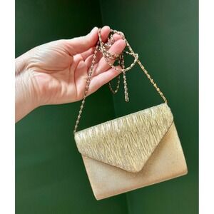 Vintage Claire's‎ Gold Clutch Evening Bag